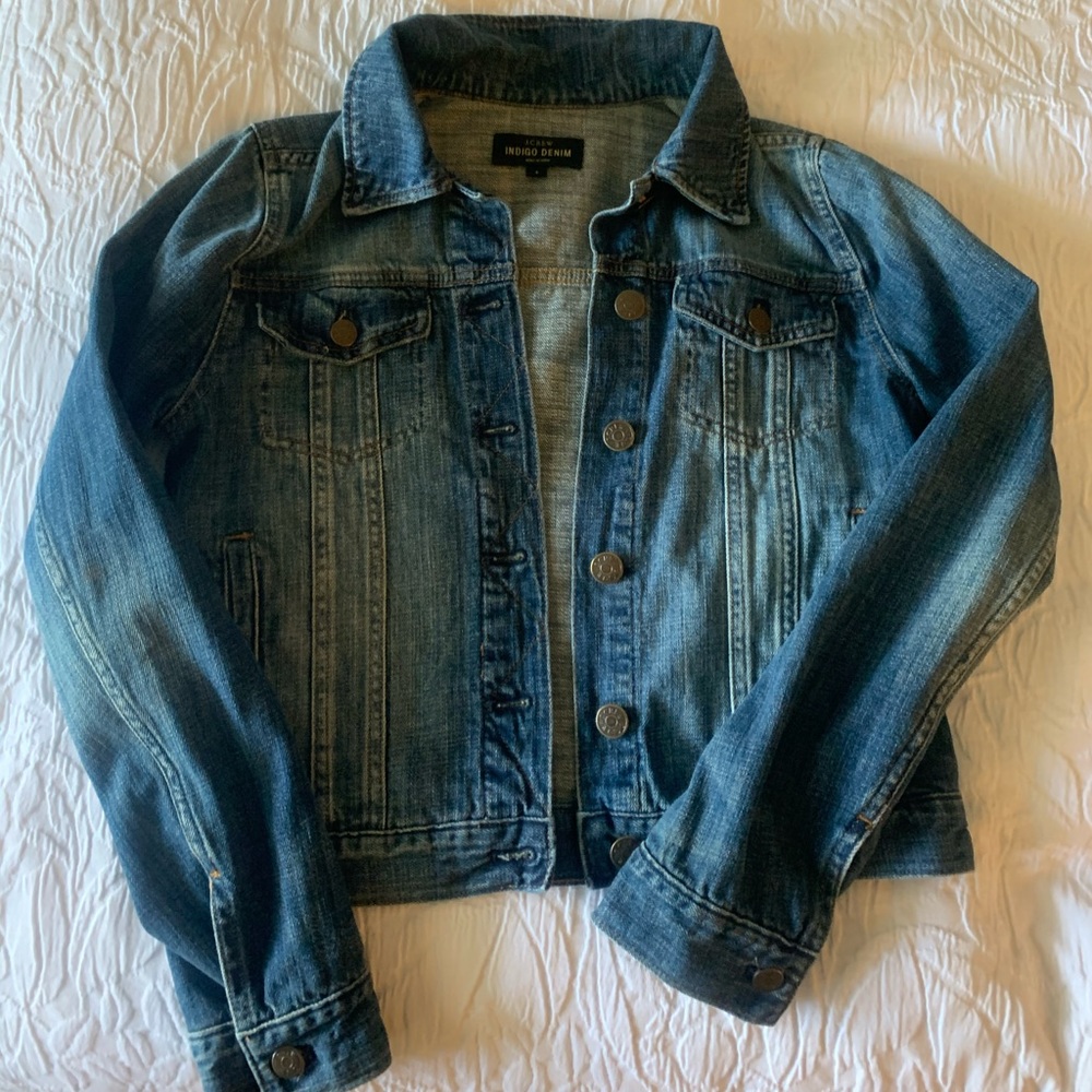 JCrew Indigo Denim Jean Jacket Size Small EUC